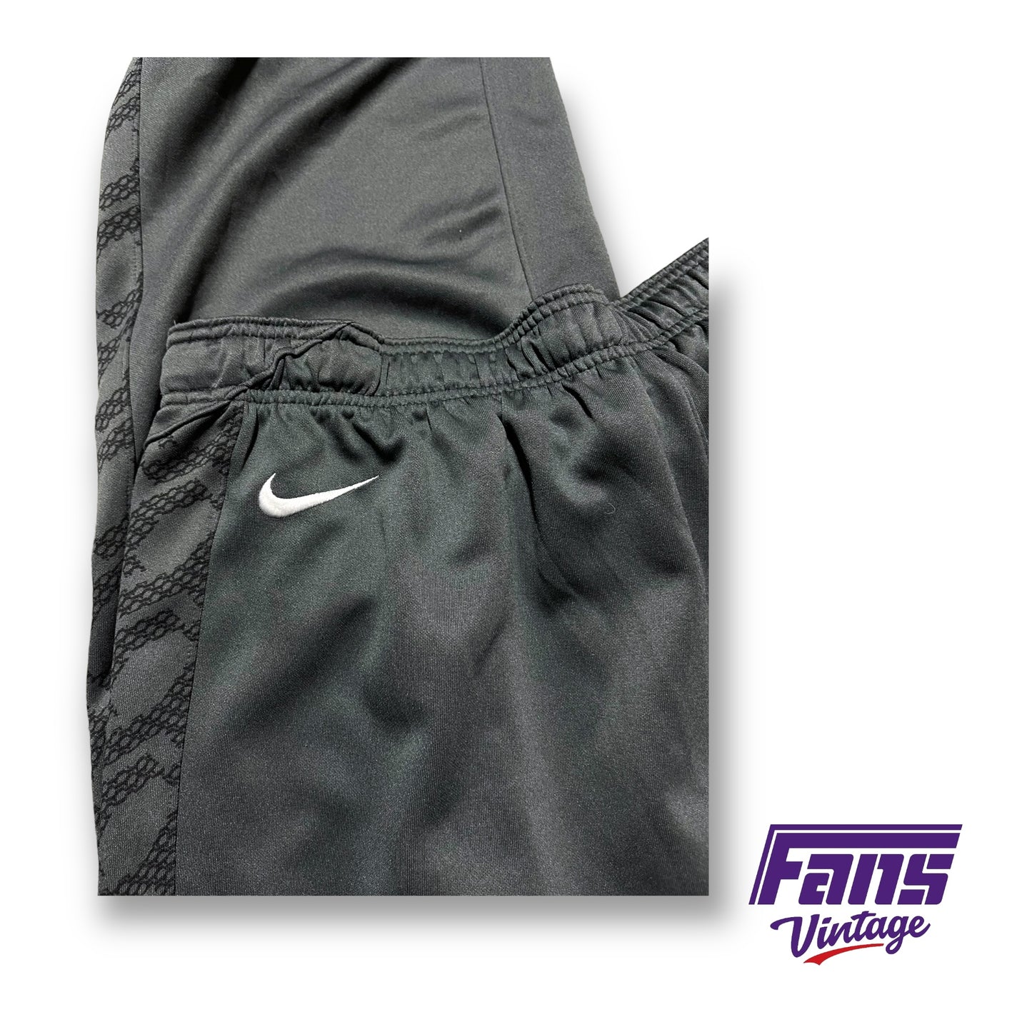 TCU Team Issued Nike Training Pants - “Horned Frogs” Patterned Design