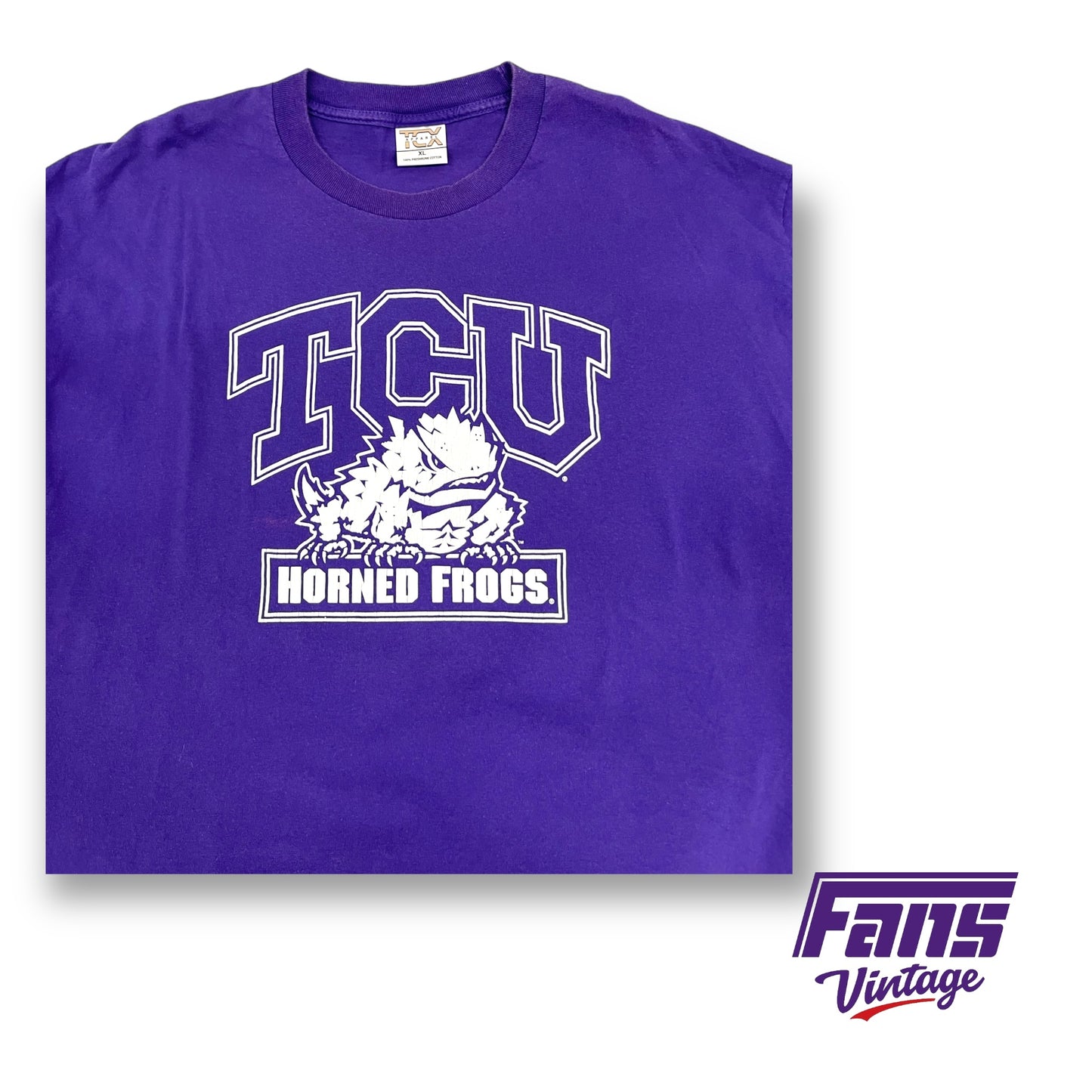 Y2K Vintage TCU T-Shirt with layered logo
