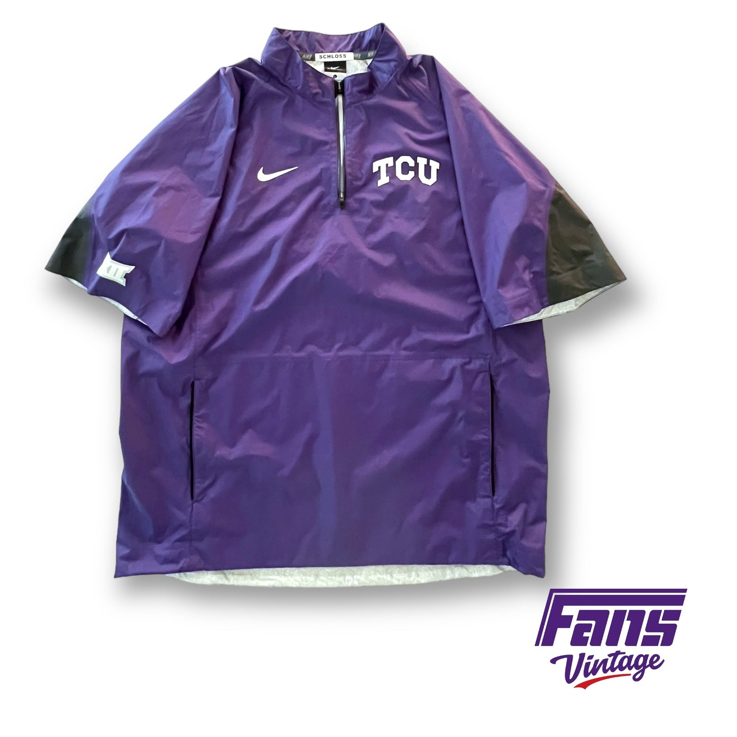 Wow! TCU Baseball Coach Schloss 2017 Team Exclusive Nike Premium Dugout Jacket - Perfect Condition!