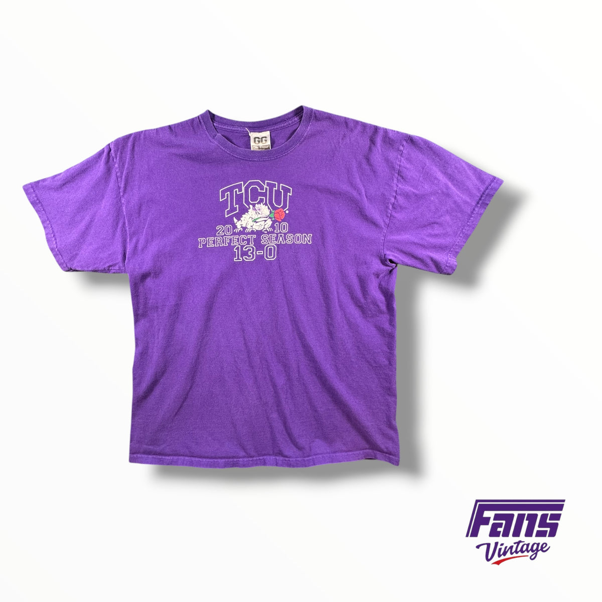 Vintage TCU Rose Bowl Perfect Season Graphic Tee