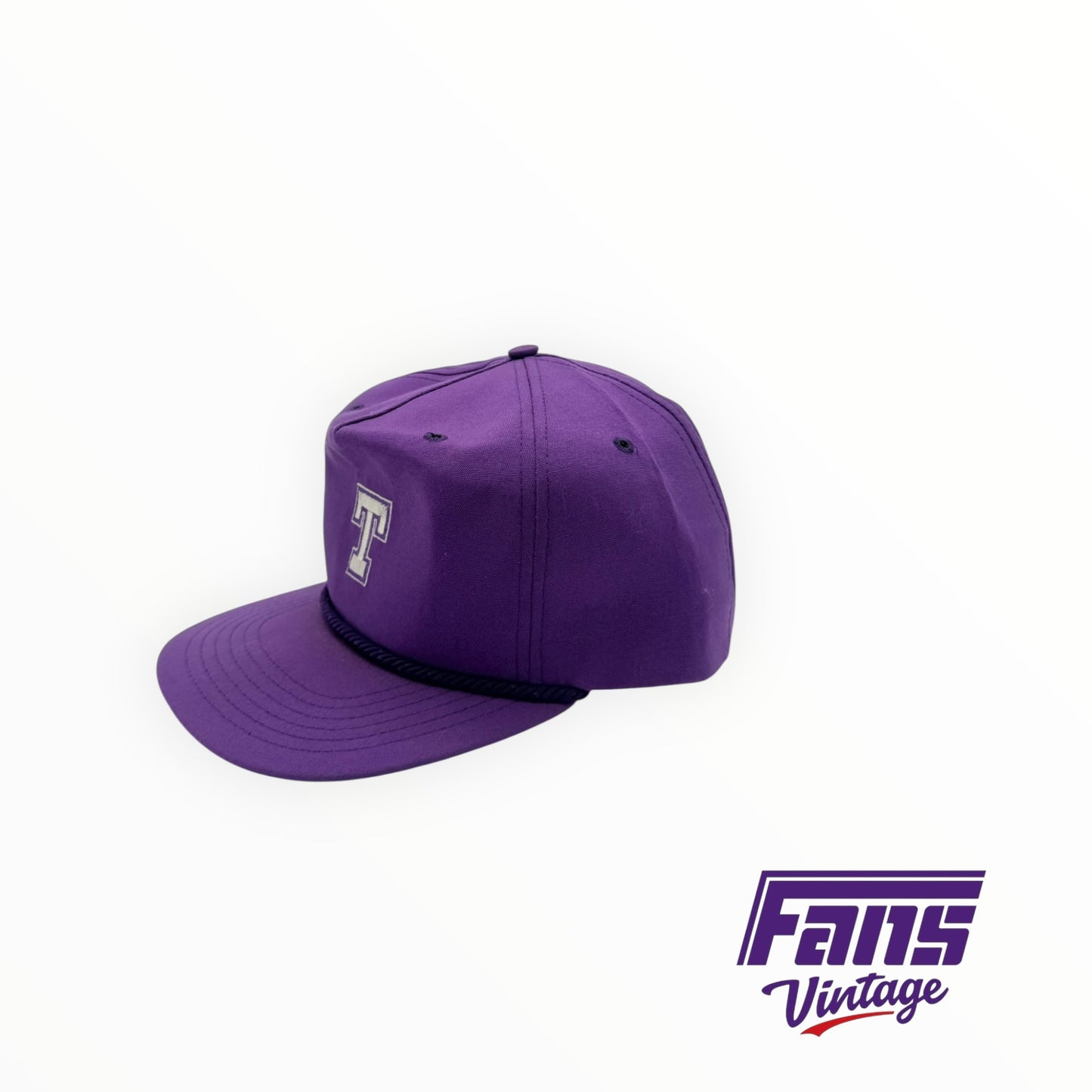 Vintage TCU Letterman’s Block T rope hat