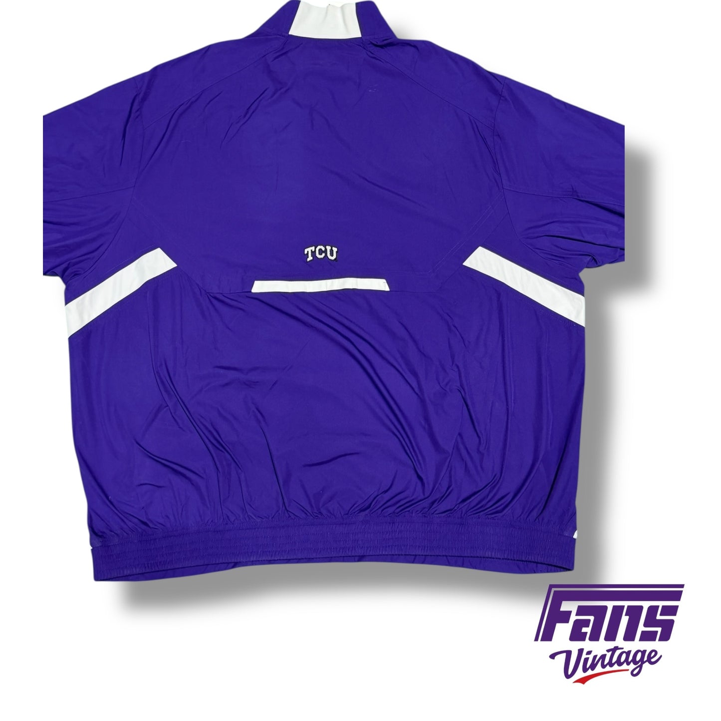 Vintage TCU Y2K Era Team Custom Quarter Zip Pullover