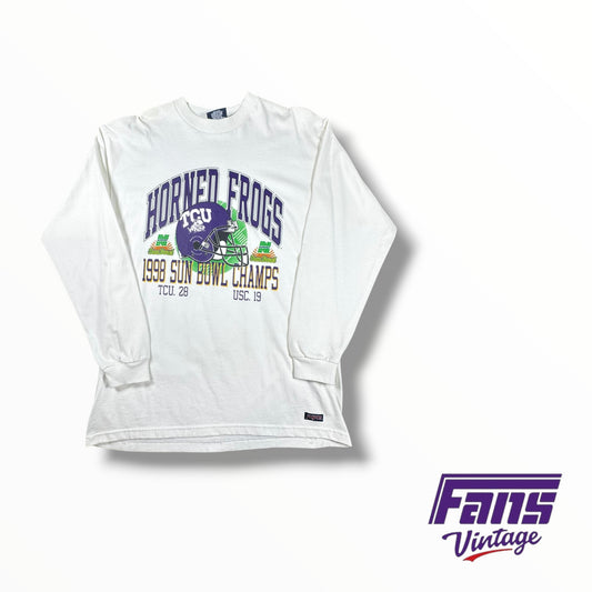 RARE! Vintage TCU 1998 Sun Bowl Champs Shirt