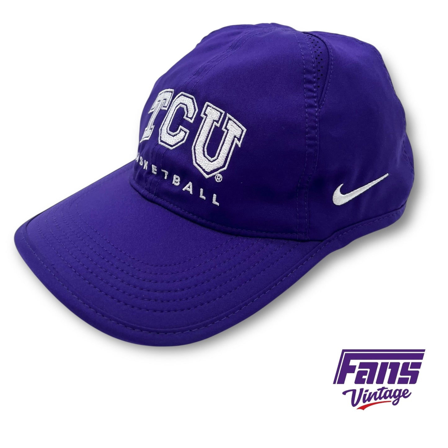 TCU Basketball Nike ‘Move to Zero’ Featherlight Drifit Dad Hat - Team Issued