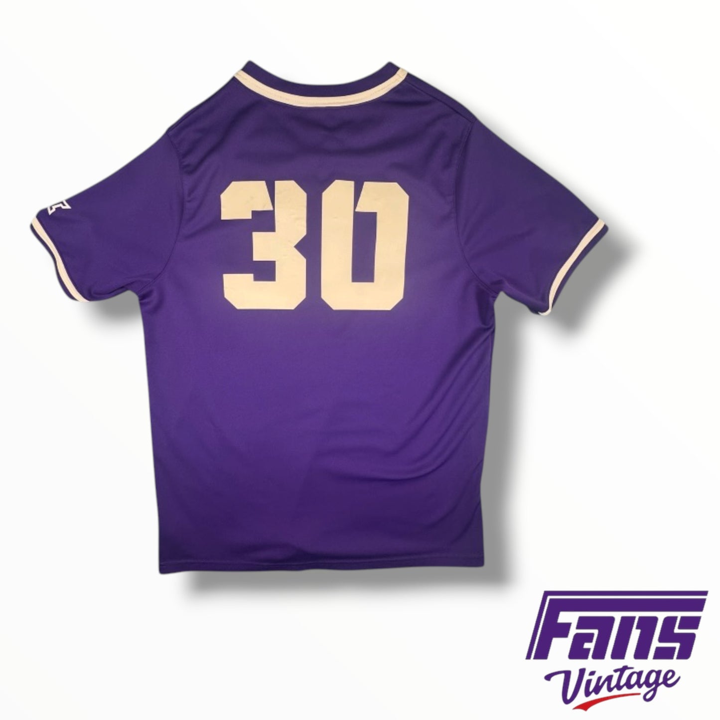 TCU Team-Issued Nike Purple Baseball Training Shirt