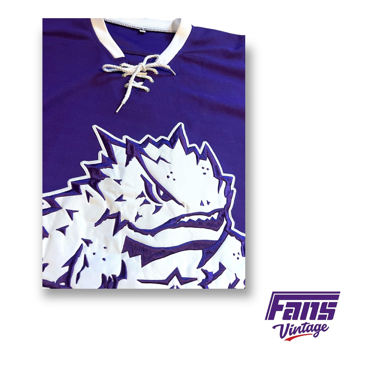 GRAIL - Ultra Rare TCU Hockey Inaugural Season Team Issue Jersey