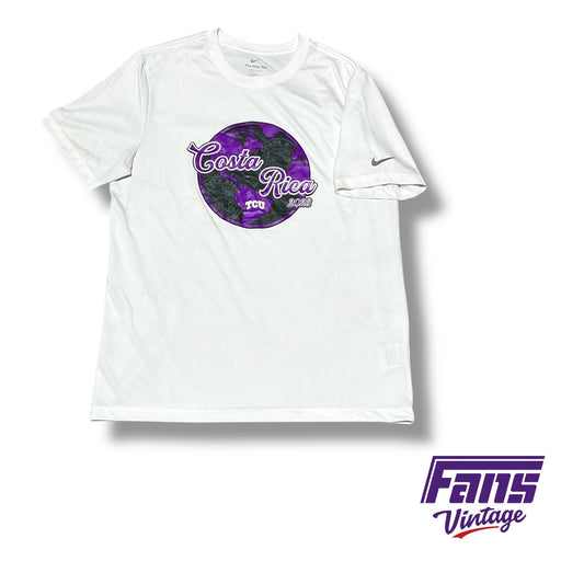 TCU Nike Team Issued baseball T-Shirt from Costa Rica trip