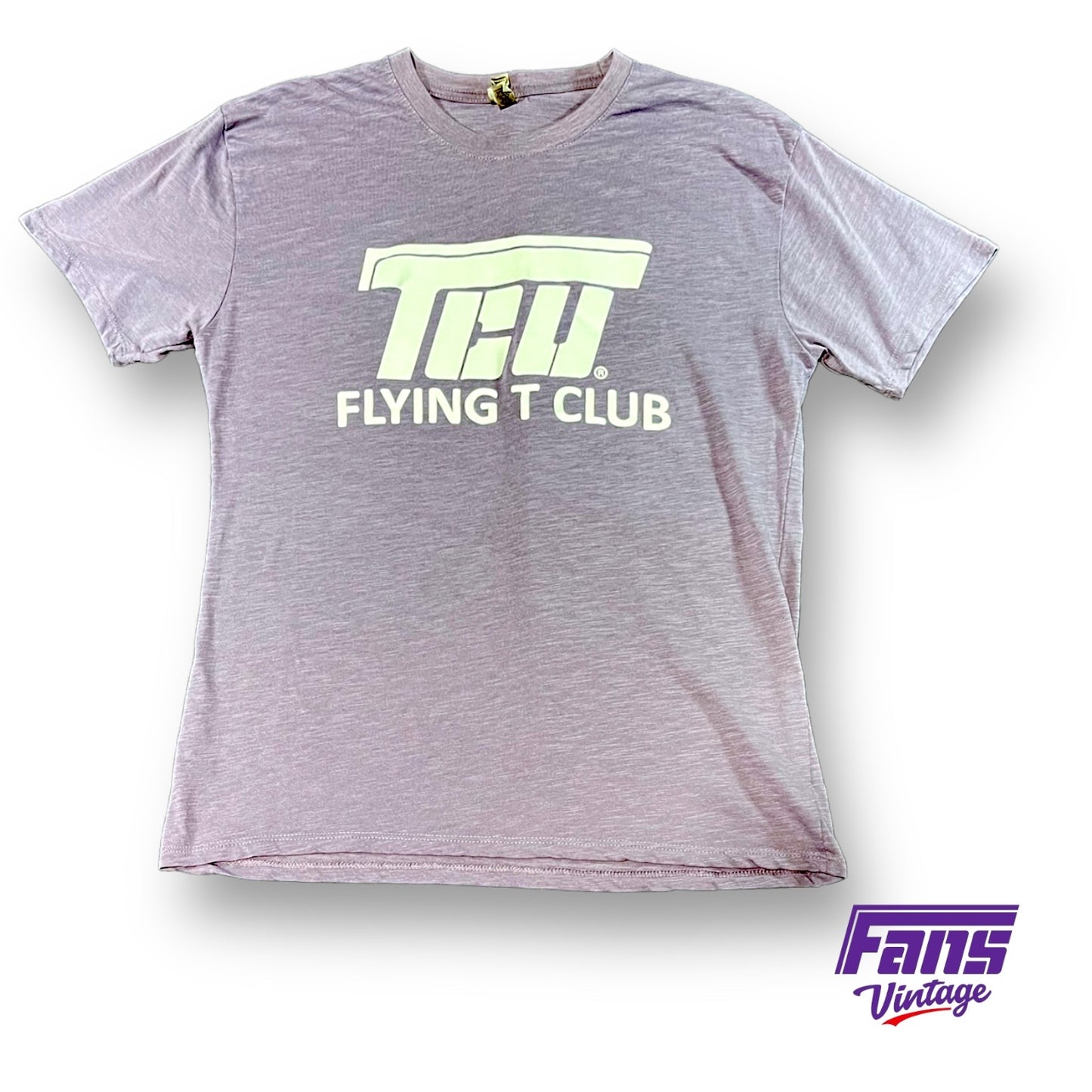 Player Issued TCU Flying T Club super soft light purple tee