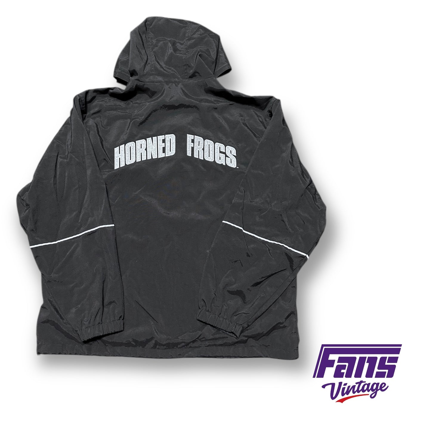 Vintage 90s TCU Racing Style Pullover Jacket!