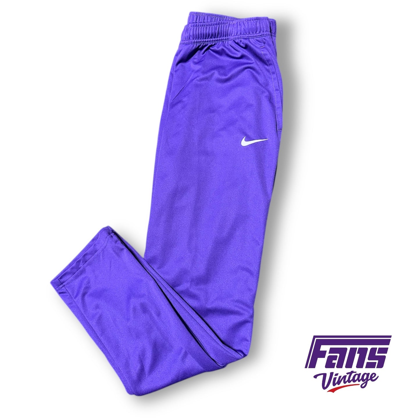 TCU Basketball Team Issue Nike Dri-Fit Lightweight Training and Travel Pants