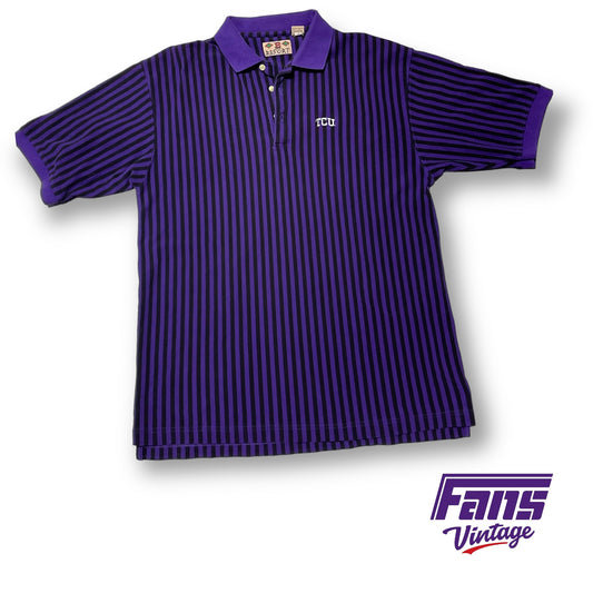 EPIC 90s vintage oversized striped TCU polo