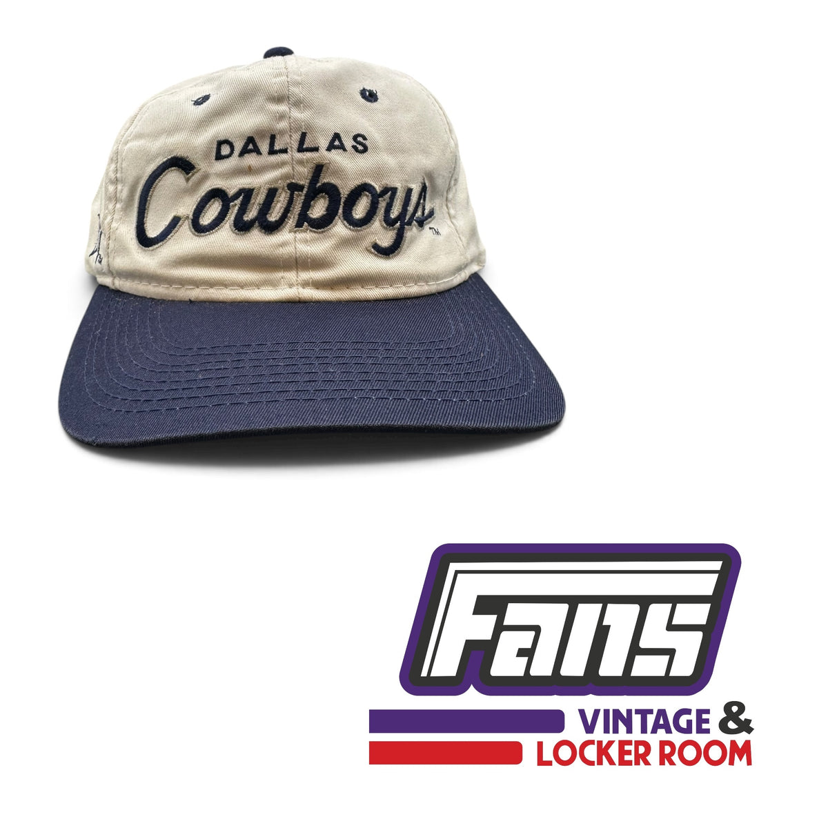 Vintage Dallas Cowboys 90s Pro Line Script SnapBack Hat