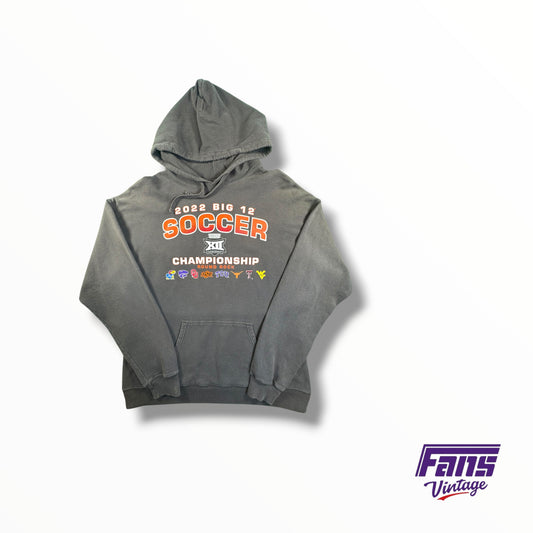 2022 Big XII Soccer Playoff Round Rock Championship Drawstring Hoodie