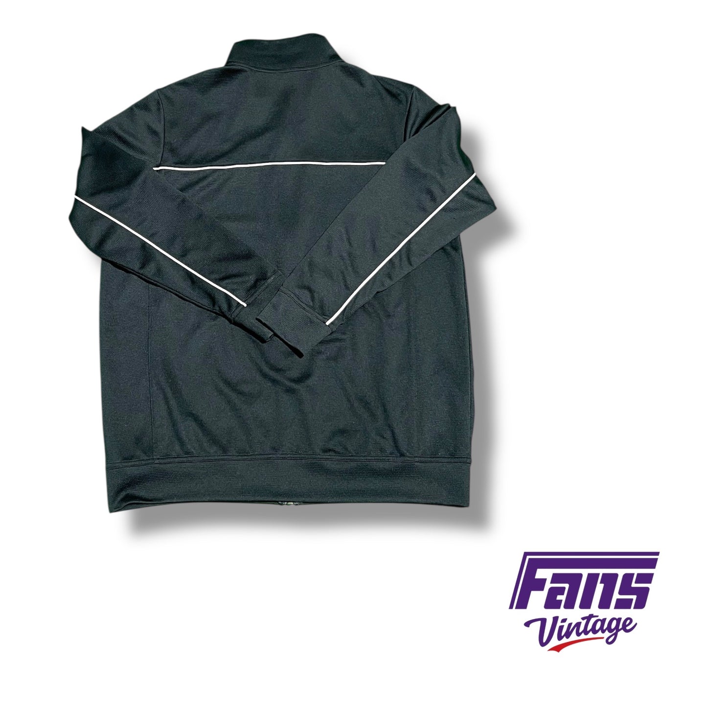 TCU Nike Team Issued woven black full zip jacket