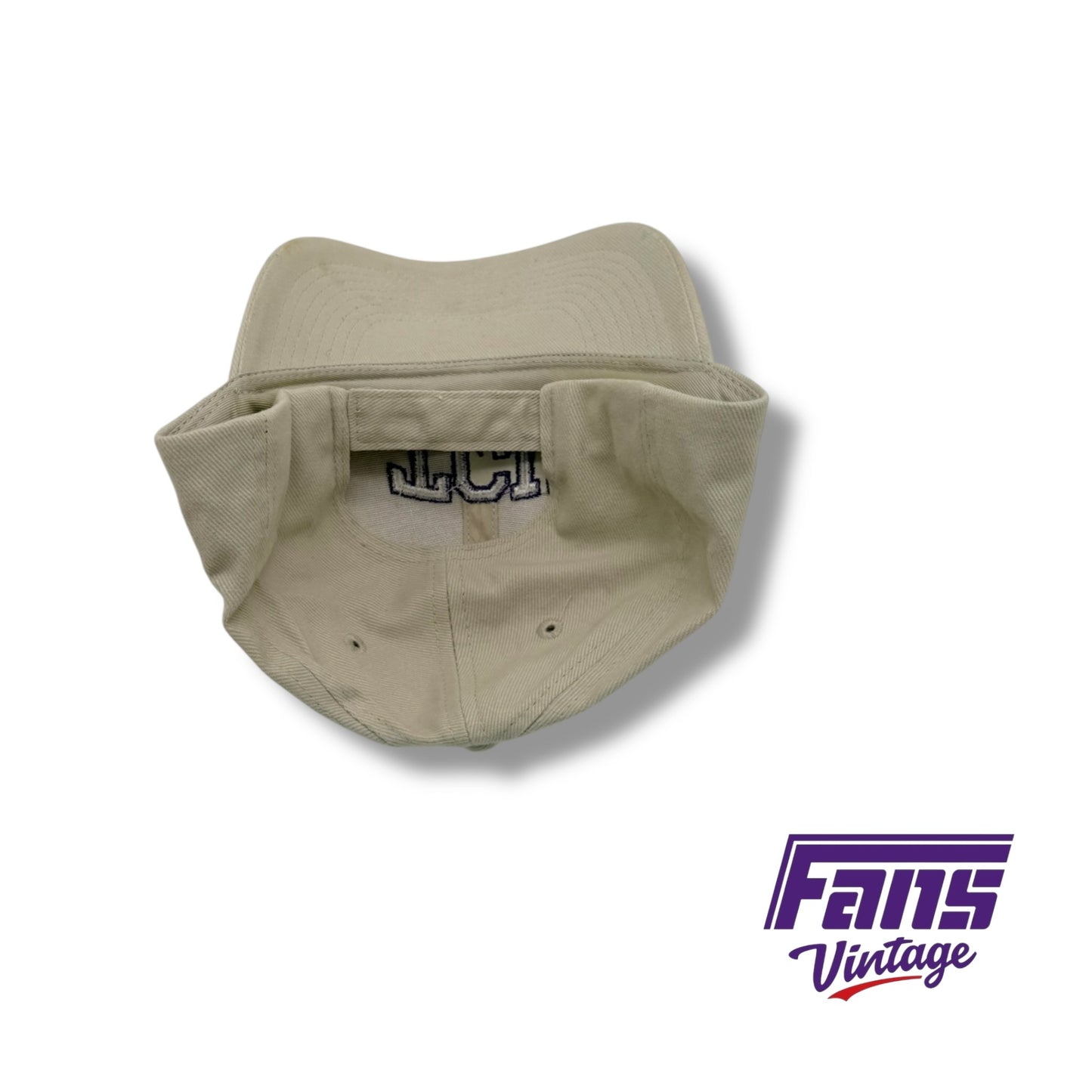 TCU Y2K Unique Funky Frog logo twill strapback golf hat