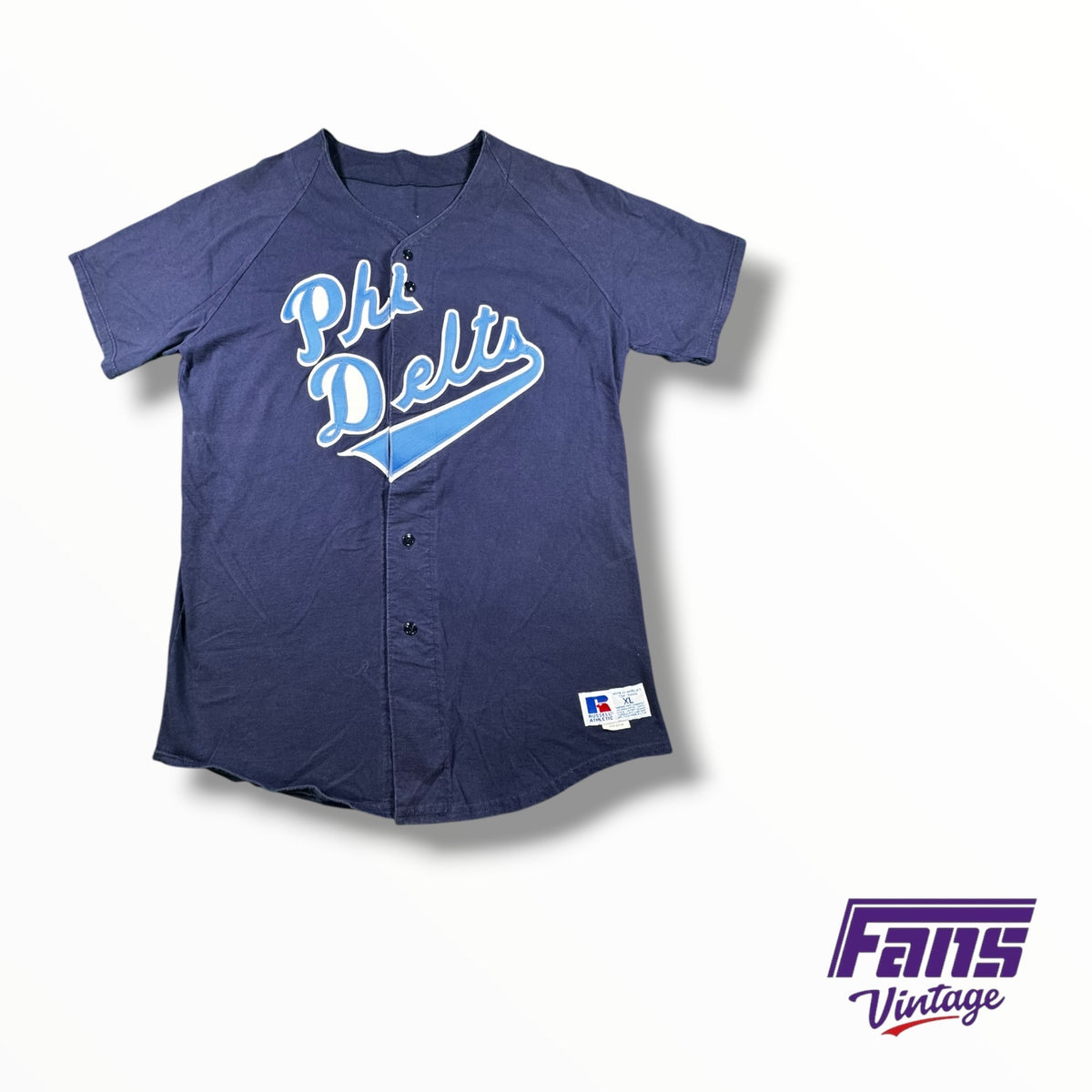 Vintage Phi Delt Stitched Letters Russell Athletic Baseball Jersey