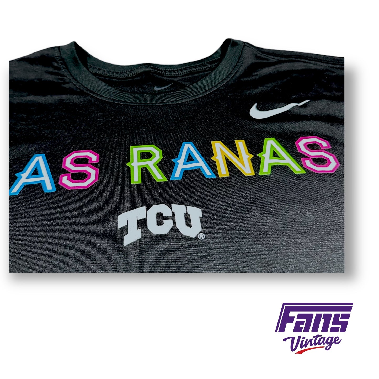 TCU Team Issue Limited Edition “Las Ranas” Nike Training & Warmup Drifit Tee