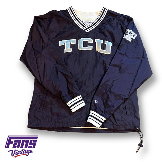 Gorgeous Vintage TCU V-Neck Pullover with Premium Details!