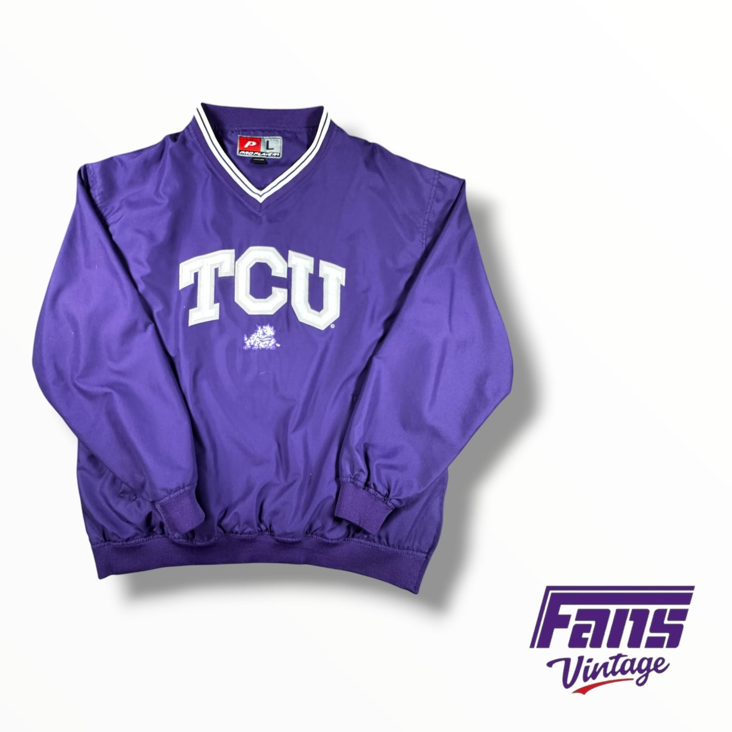 Y2K Vintage TCU Windbreaker Style Pullover