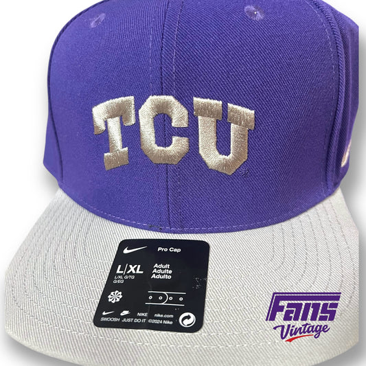 TCU Football Player Exclusive Team Issue Flat Bill Snapback Hat