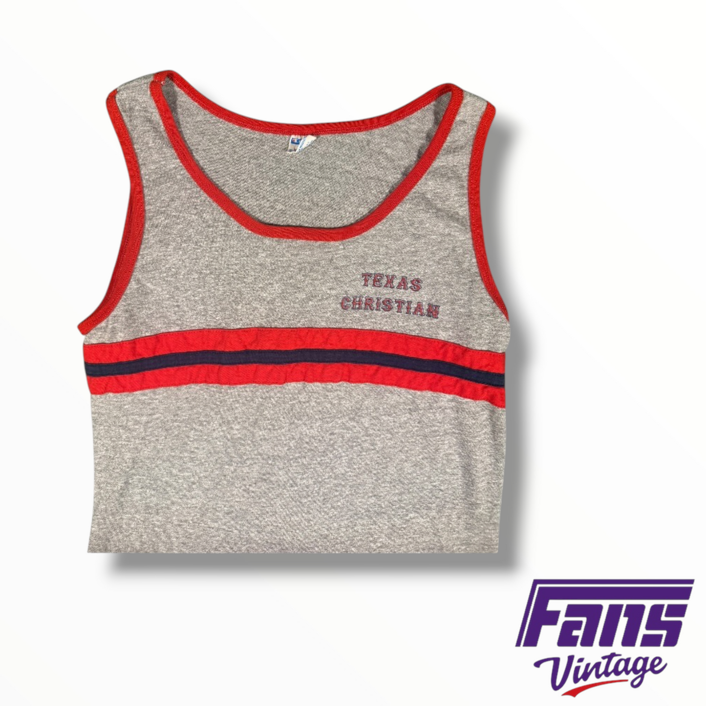 Rare Vintage 1970s TCU Champion Tank Top