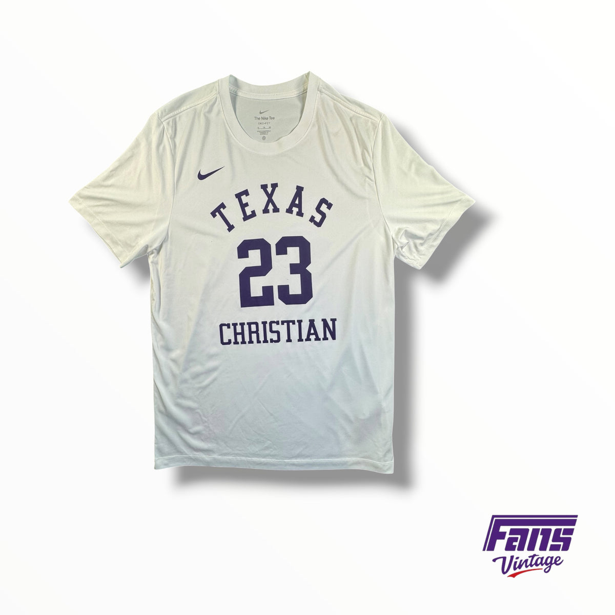 RARE TCU Basketball 1986 Team Tribute Night Southwest Conference Throwback Player Issued DriFit Tee