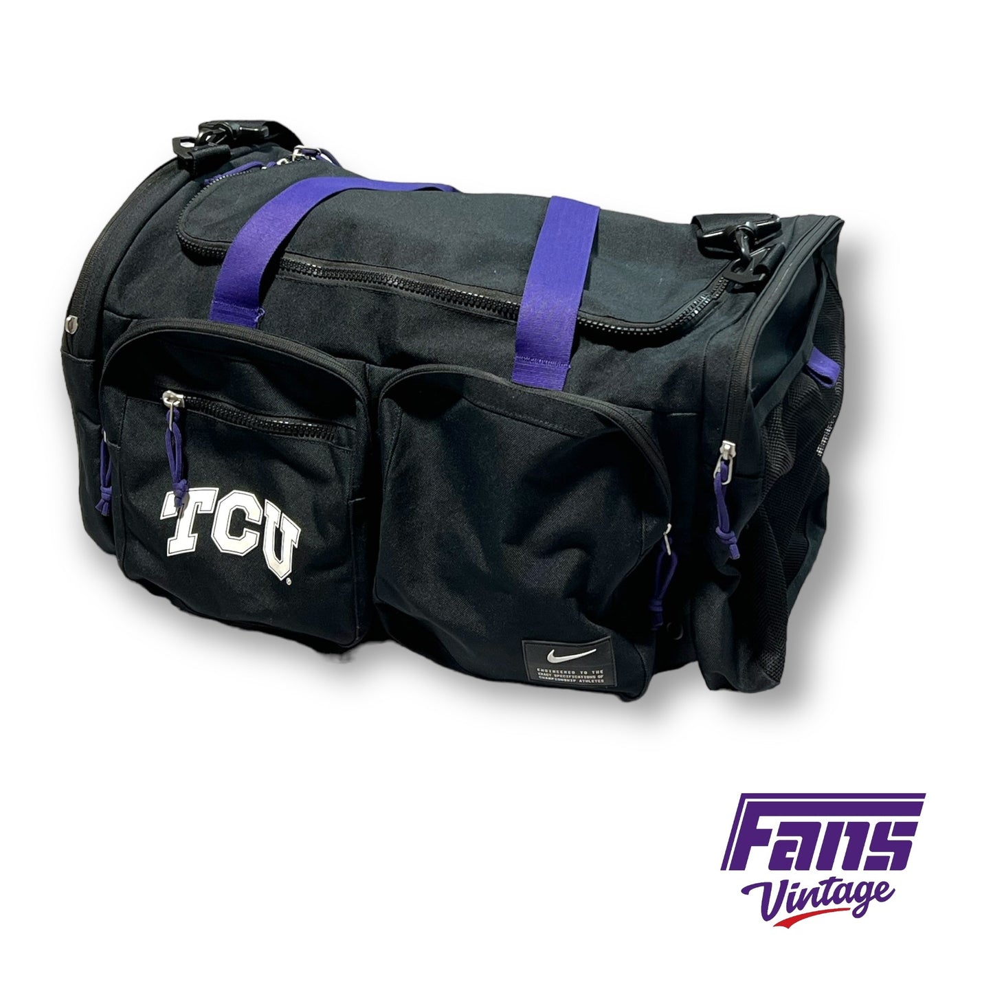 TCU Football Team Exclusive 2022 Large Nike Team Issue Duffel Bag