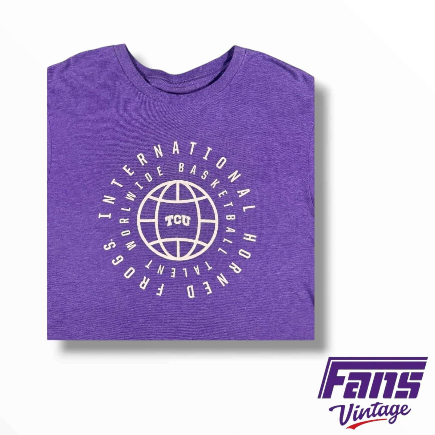 TCU Basketball Team Issued Double Sided International Tee