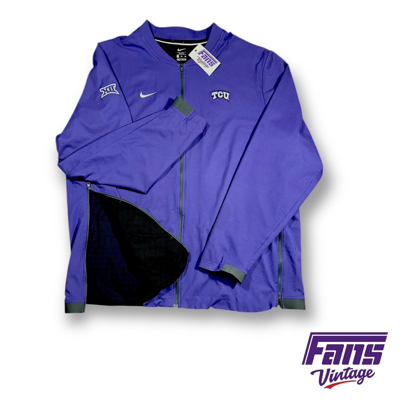 TCU Football Team Issue Nike Full Zip Jacket