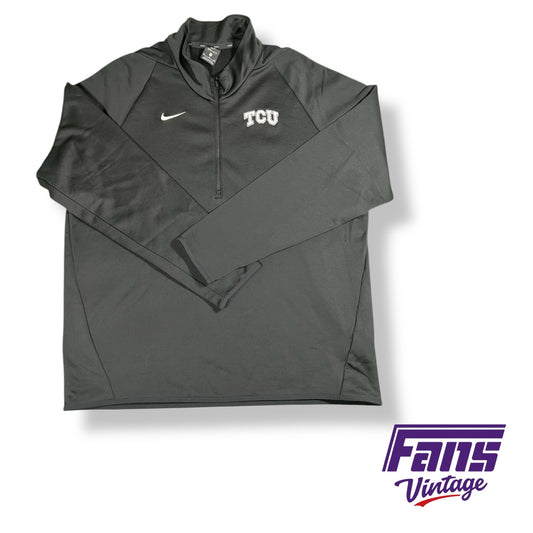Team Issued TCU black quarter zip