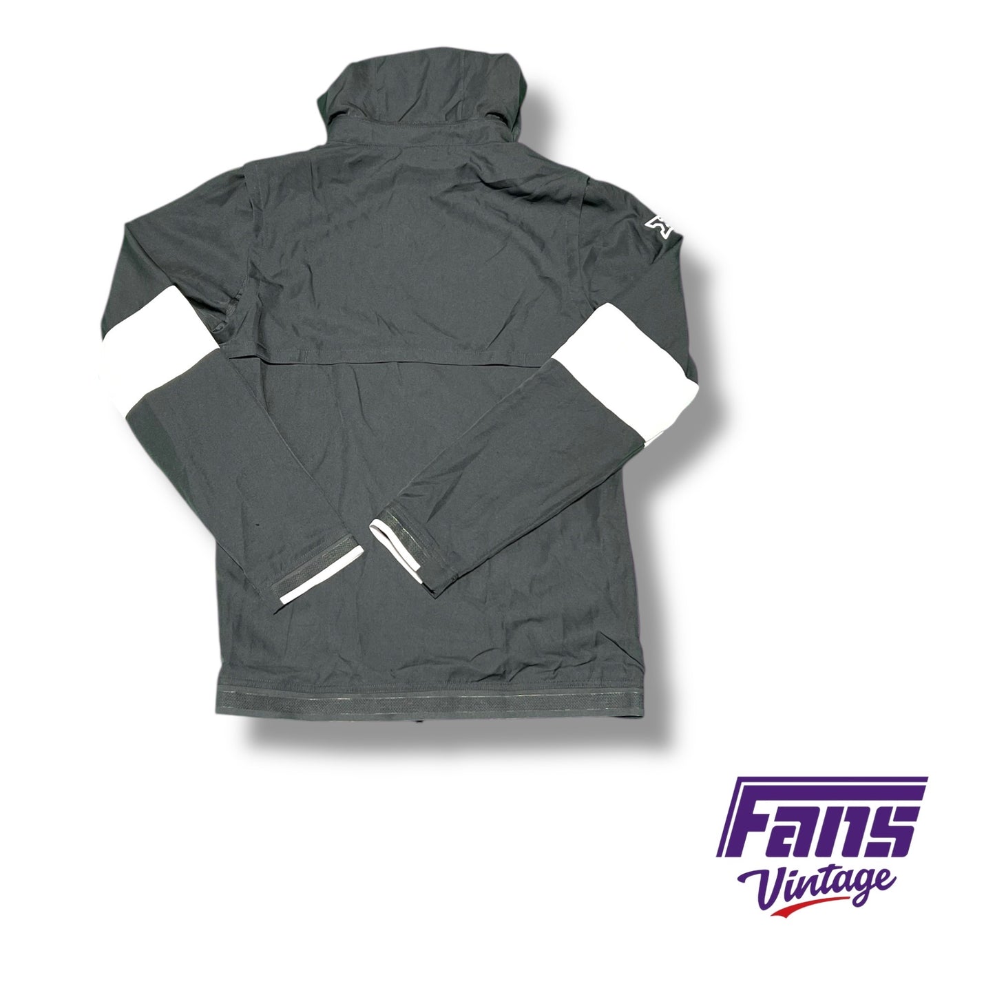 TCU Nike Team‑Issued Grey Nylon Travel Suit - Zip up jacket and pants