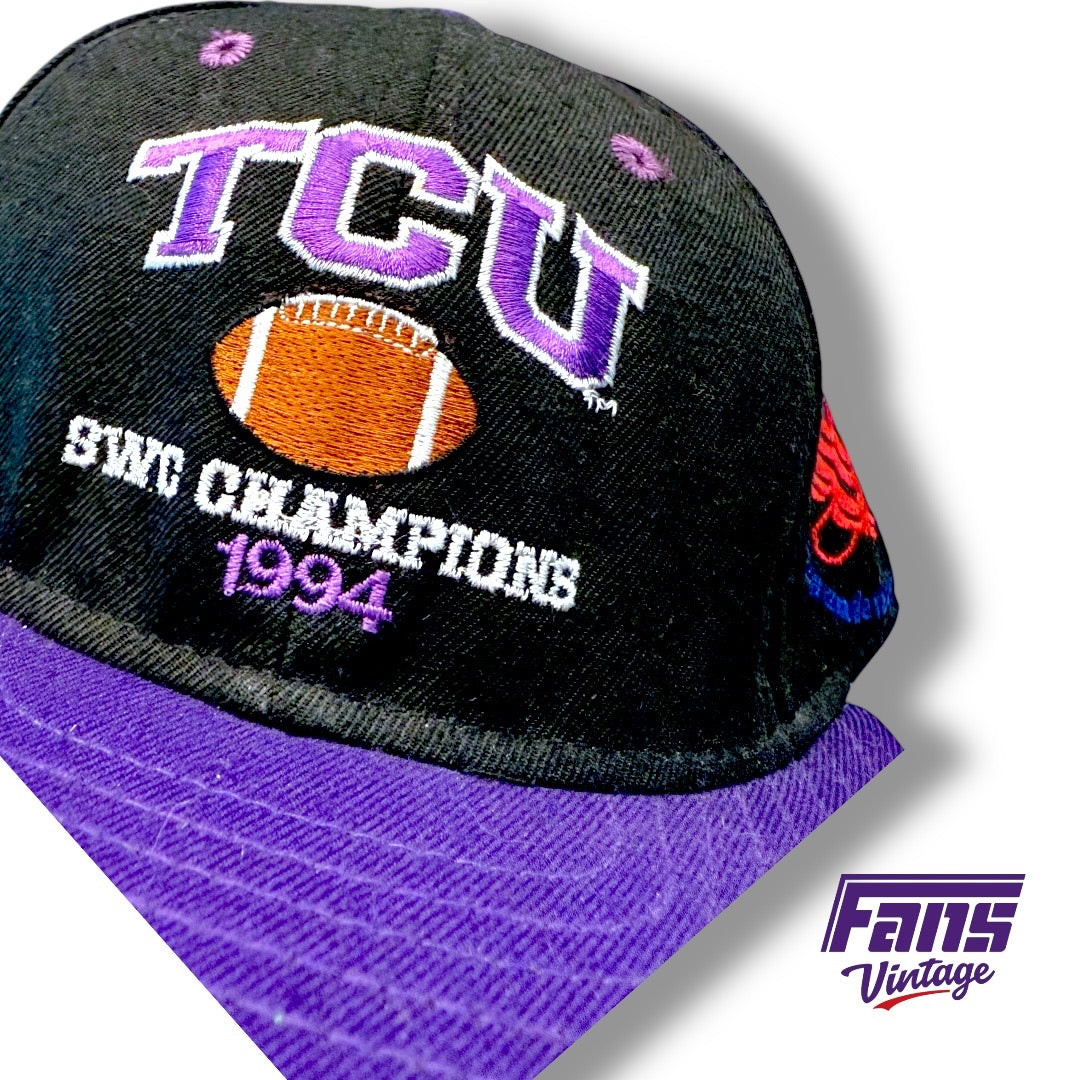 Vintage TCU Southwest Conference 1994 Independence Bowl Snapback Hat
