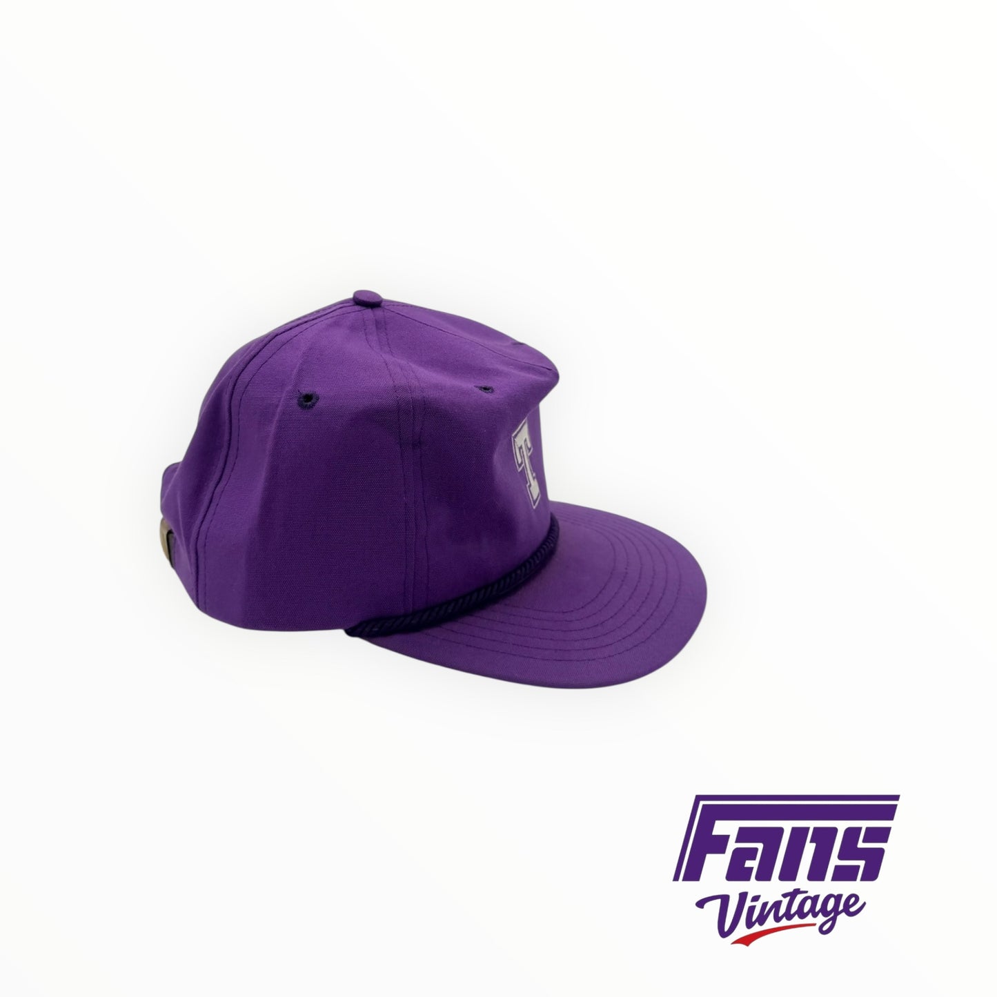 Vintage TCU Letterman’s Block T rope hat