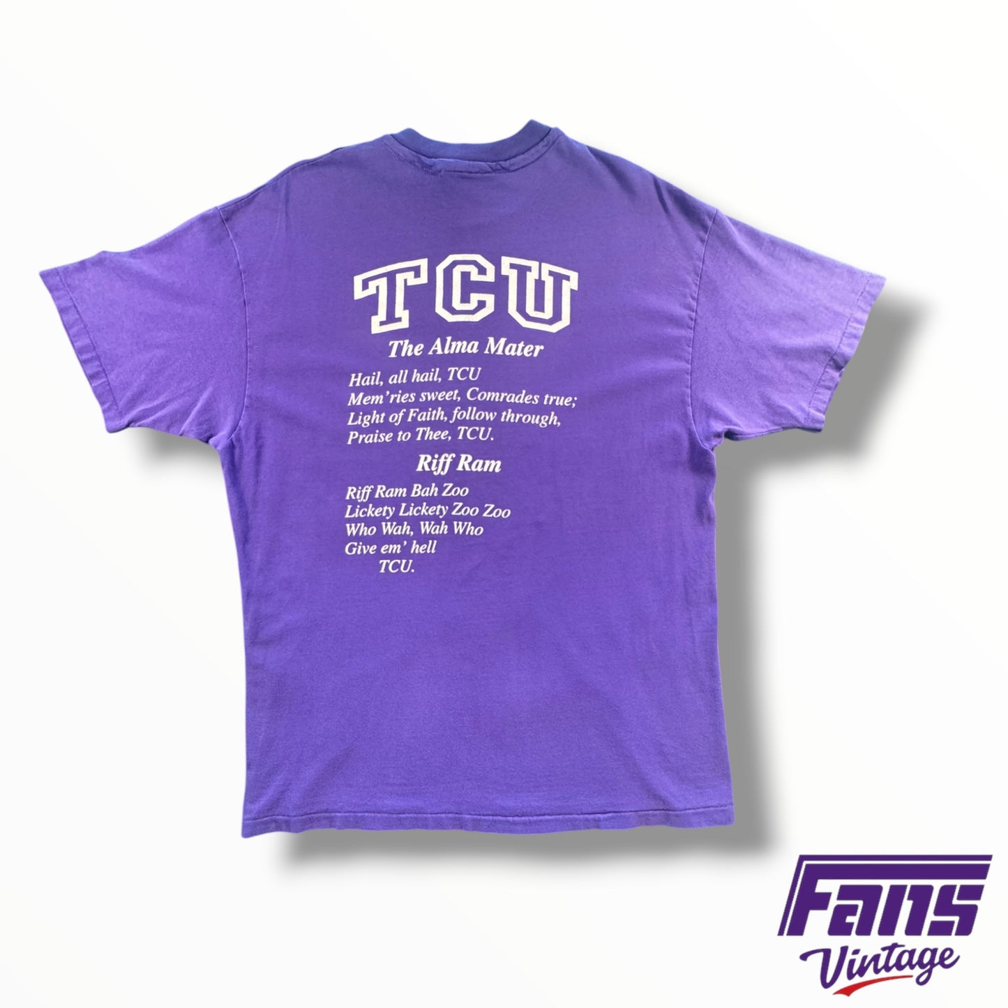 Vintage TCU 90’s ‘Hyper Frogs’ Double Sided Alma Mater Tee