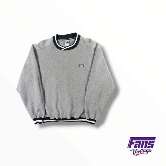 TCU Vintage Russell Athletic Crewneck Knit Sweater