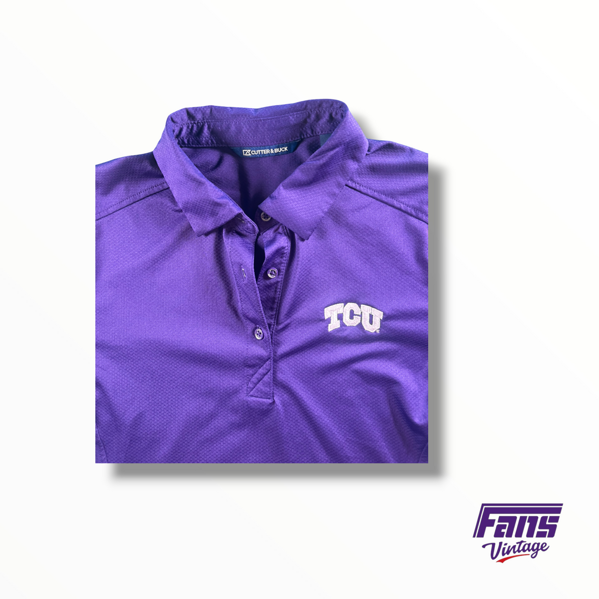 TCU Cutter & Buck Women’s Purple Polo