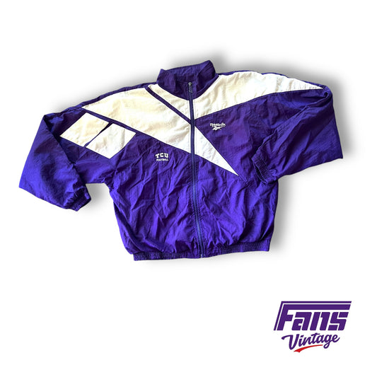 RAD - Ultra Rare Vintage TCU Football 90s Vintage Team Issue Reebok Windbreaker Jacket