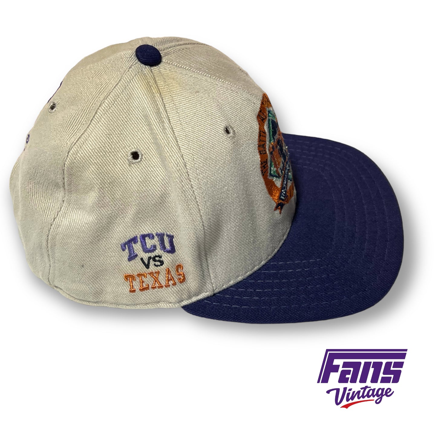 Vintage TCU Snapback Hat - 1997 Battle at the Ballpark TCU Baseball vs UT