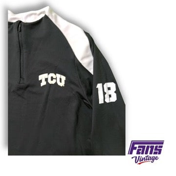 TCU Soccer Player Exclusive Nike Quarter Zip Training and Warmup Top