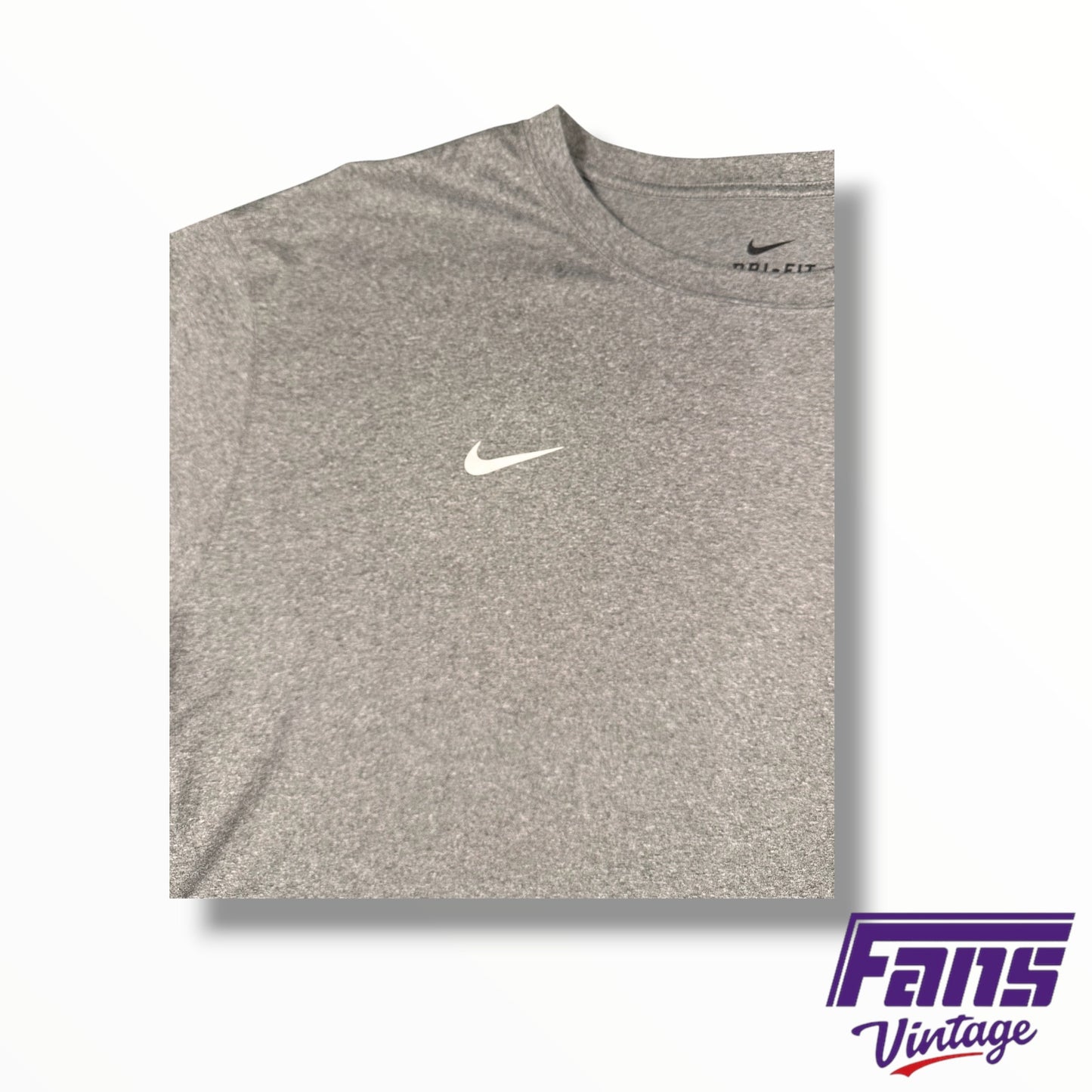 TCU Football Team Issued Nike Dri-Fit Gray Training Tee
