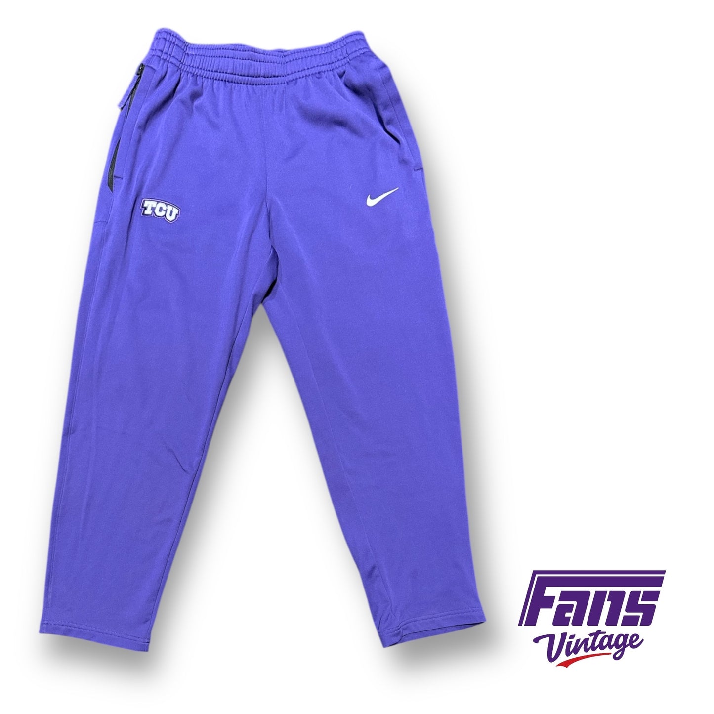 TCU Basketball Team Issue Premium Nike Dri-Fit Tapered Lounge Travel Pants