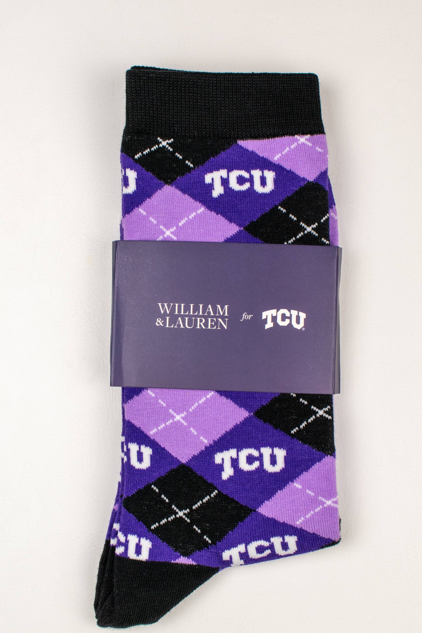 William & Lauren TCU Argyle Sock