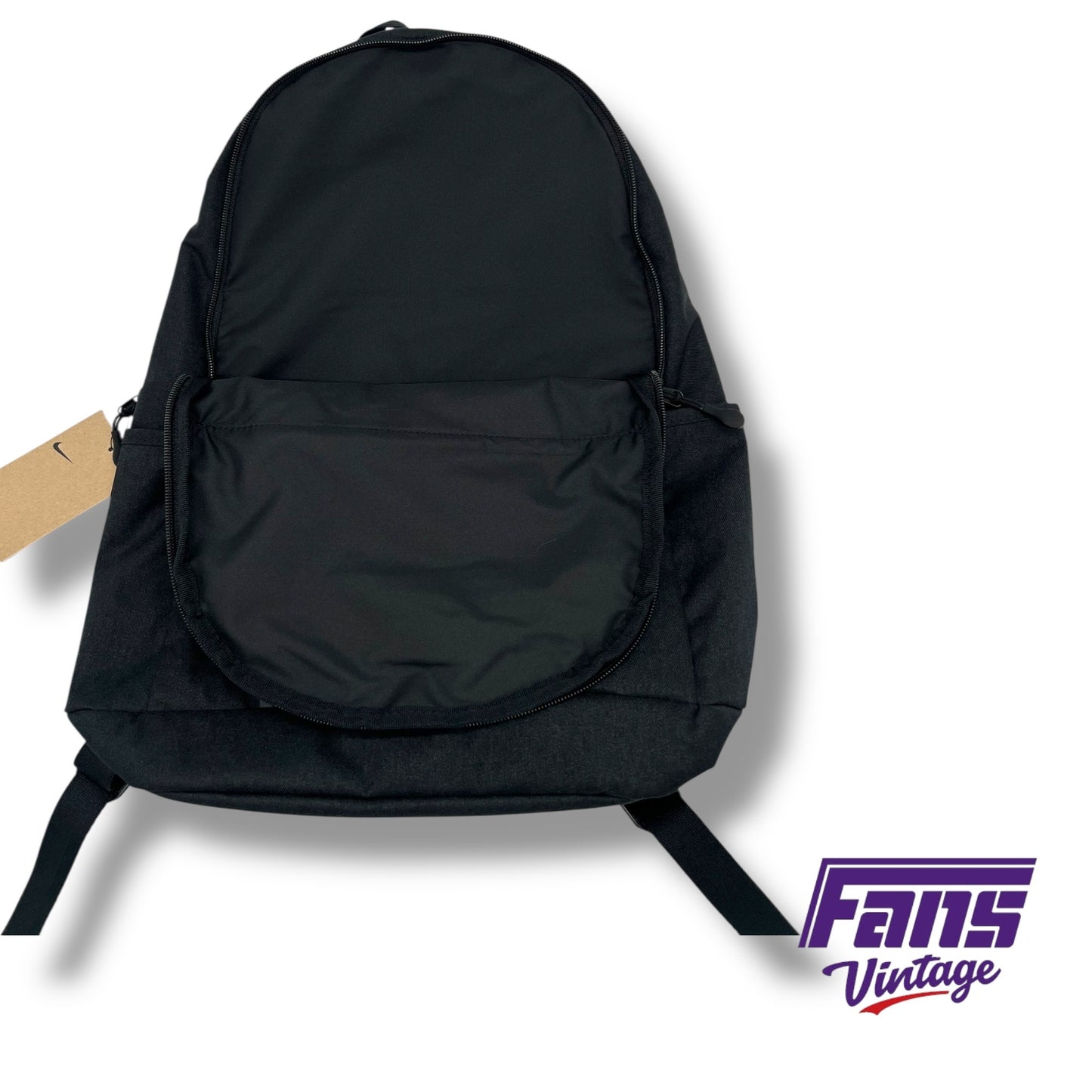 TCU Nike Blacked Out Backpack - Horned Frog Logo - Team Issued