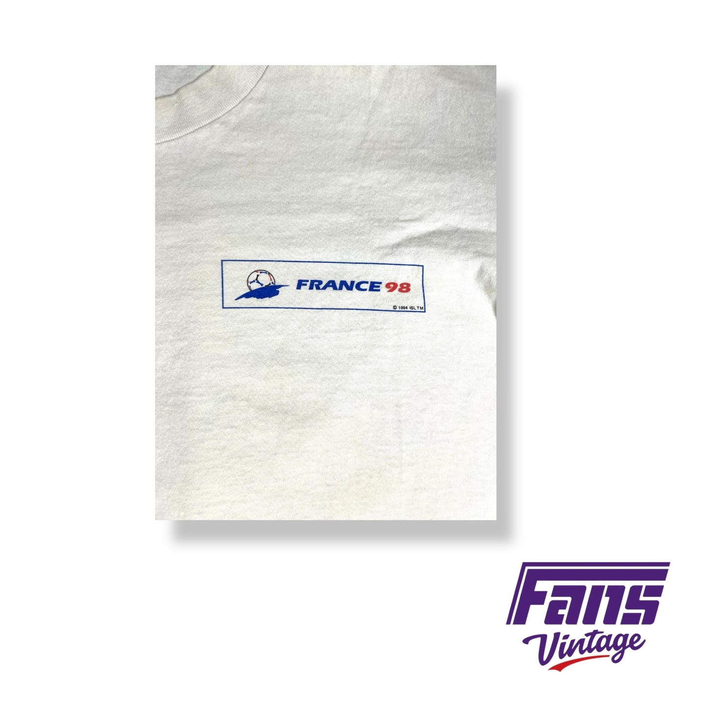 Rare Vintage 1998 France World Cup T-Shirt