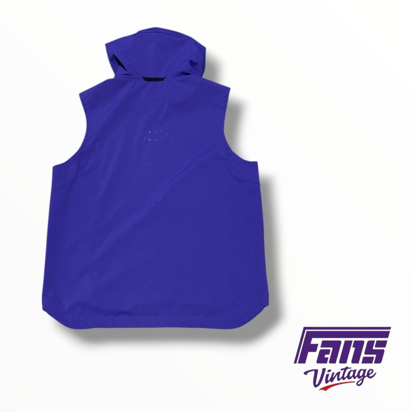 TCU Nike Team Issued Sideline Sleeveless Hooded Pullover