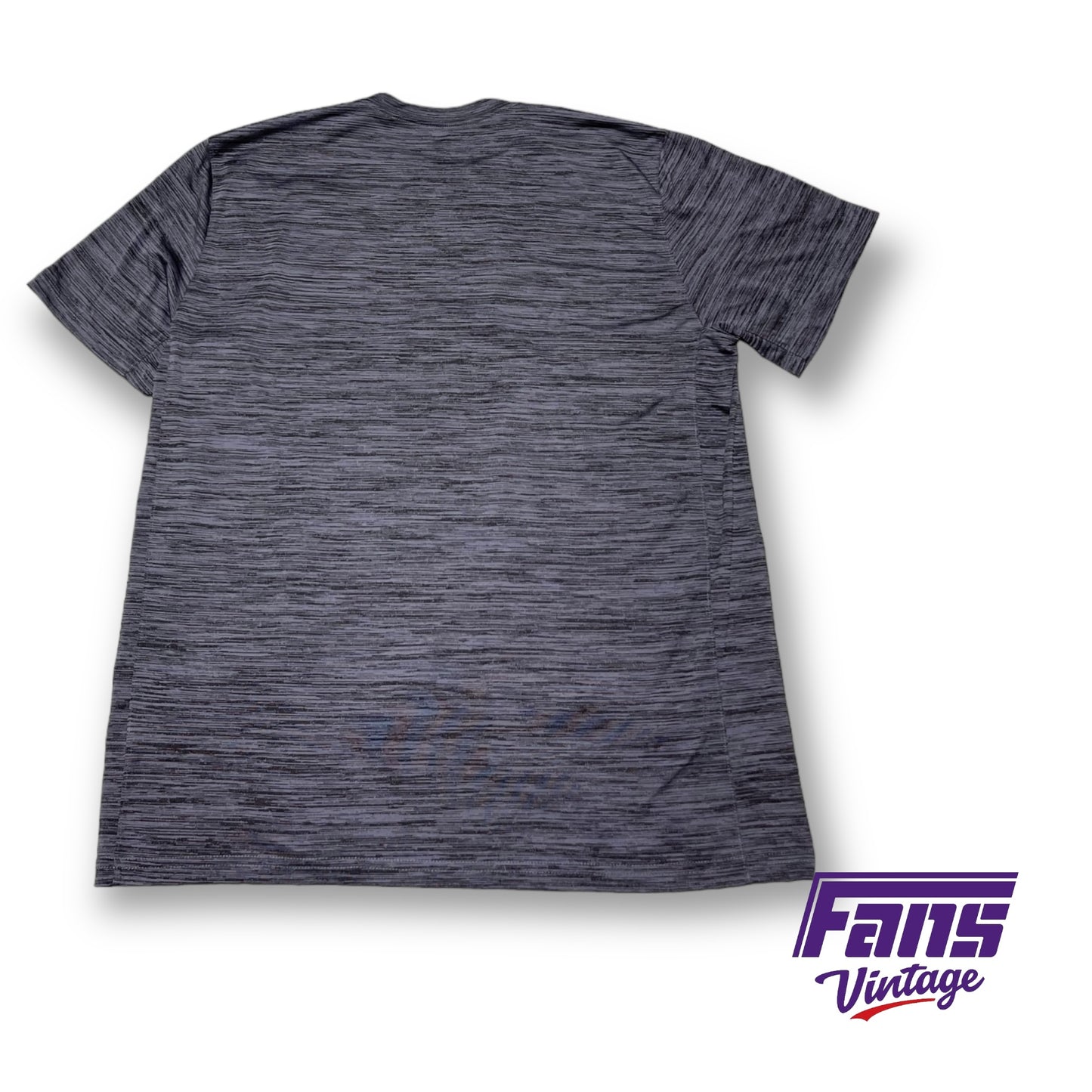 2023 TCU Baseball Team Issue Nike Drifit Shirt - Cool Blue-Gray Heather pattern!