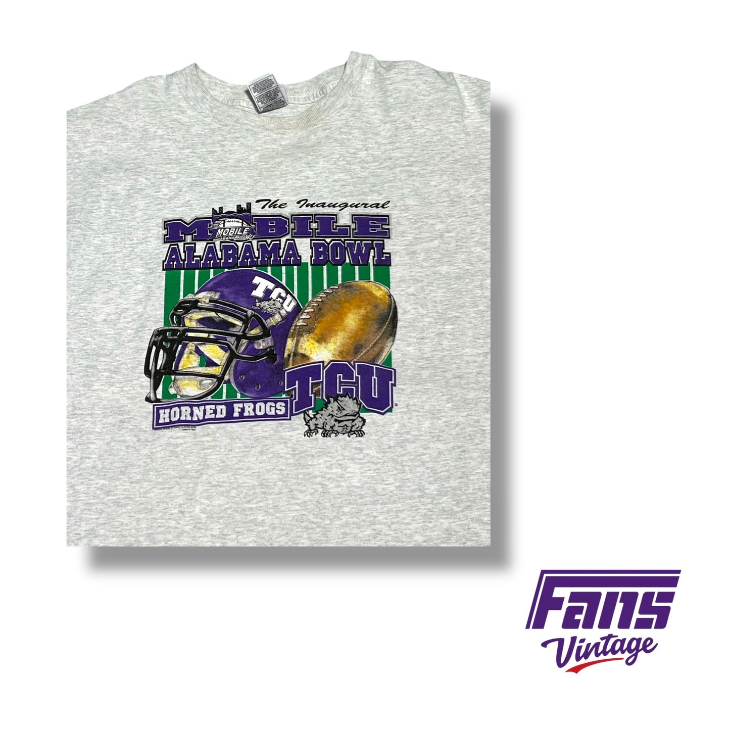 RARE! Vintage 1999 TCU Mobile Alabama bowl Tee - LT Era