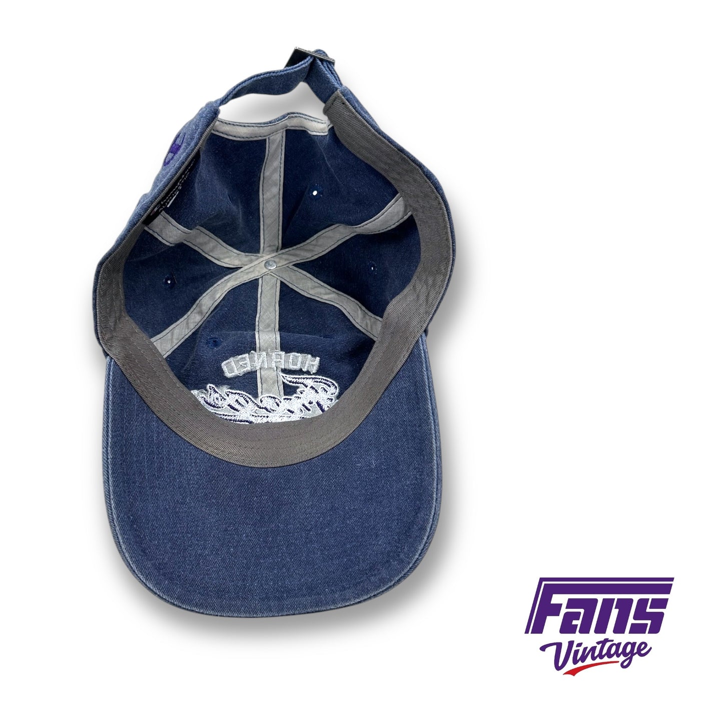 Champion Denim Horned Frogs Script Hat!