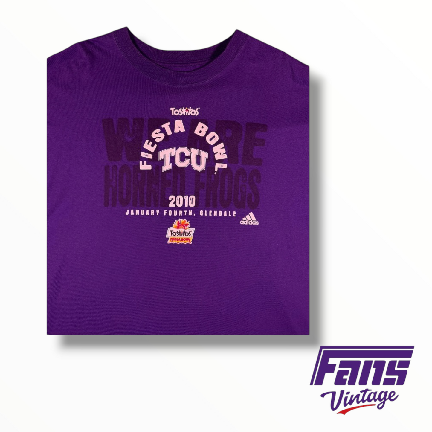 Rare TCU 2010 Fiesta Bowl Purple Tee