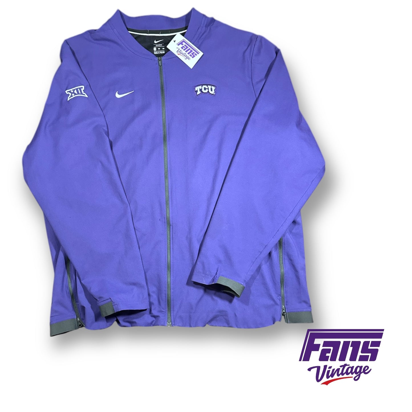 TCU Football Team Issue Nike Full Zip Jacket